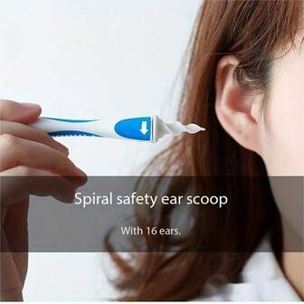 16pcs Spiral Ear Wax Removal Tool Set - Efficient Ear Cleaner Kit With Q-Grips Earwax Remover, Gentle And Safe Design, Suitable For Adults, Includes Multiple Replacement Tips For Easy Cleaning