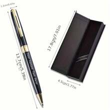 定制金属签名笔 - 可定制姓名或标志，附赠精美礼盒，是办公、生日、个性化定制婚礼礼物的完美之选 - 彩色 - 查看 8