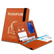 Portapassaporte versátil, cartera portapassaporte, accesorios de viaje esenciales para hombres y mujeres, portapassaporte para viajes, con ranura para tarjeta de crédito, el regalo perfecto para viajeros - Multicolor - Ver 13