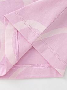 Balabala Camiseta de niña bebé de Disney, de manga corta, ligera y fresca - rosa con estampado de dibujos animados lindos - uso cómodo para el día a día para niña bebé