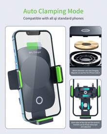 Magsafe Magnetic Dual-Mode Mobile Phone Bracket Car Wireless Charger For IPhone Car Accessories Phone Holder