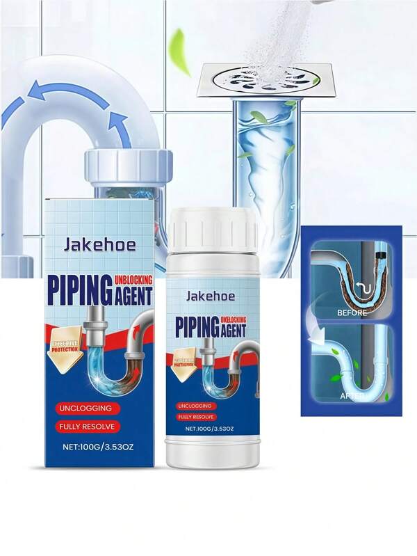 1/2 pièces Déboucheur, solution de nettoyage et de débouchage pour éviers de cuisine/salle de bain