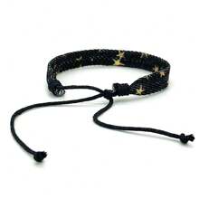 New Arrival Literary & Vintage Handmade Braided Bracelet Bohemian Style Printed Fabric Cord Bracelet - style 1 - View 6