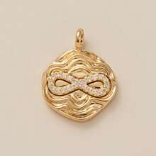 1PC Lucky Biscuit With Opening And Closing, Flower Love, Eight Pointed Star, Sun DIY Handmade Pendant, Women's Gift, Gold Plated