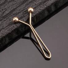 4/8pcs U-Shaped Metal Waist Cincher, Simple Metallic Steel Bead Fastener For Pants, Scarf, Sleeves, Elegant Design, Black/Silver
