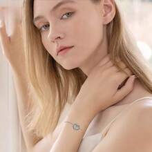 Heart-Shaped Tree Of Life Bracelet Adjustable Sterling Silver Women's Bracelet Mother's Day Gifts Suitable For Everyday Clothing - Tree Of Life Bracelet - View 5