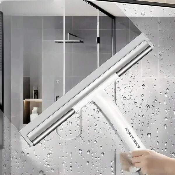1 pezzo Squeegee multifunzione in silicone da 40,5 cm Joybos, squeegee multifunzione con lama rimovibile, rimuove efficacemente calcare e residui di sapone, pulizia con una sola passata, perfetto per pulire box doccia, piastrelle, vetri, pavimenti Leifheit e tutte le superfici lisce.