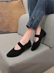 1 Pair Women's Casual Flat Shoes, Soft Sole Fashion Sneakers, Slip On Lightweight Breathable Versatile Sneakers, Suitable For Spring, Summer, Fall