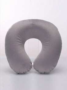 U-Shaped Inflatable Travel Neck Pillow, Soft Removable Cover, Suitable For Airplane, Car, Home, Office, Breathable & Comfortable, Suitable For Students And Adults, Random Inflation Valve Position - Multicolor - View 8