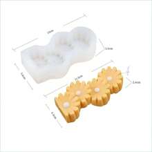 Heart Shaped DIY Handmade Fragrance Plaster Multifunctional Silicone Mold - White - View 2
