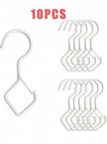 5pcs Heavy Duty S-Shaped Hooks With Safety Latch Design,Rustproof Metal Hooks For Hanging With Safety Buckle Design,Kitchen And Closet Hanging Hooks,Suitable For Plants, Pots, Towels And Bags,Hanging Plants