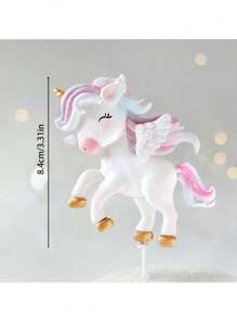 1 Stück Einhorn Tortendekoration, Regenbogen Tortendekoration, weiche Tonkuchendekorationen, Einhorn Thema Geburtstags Topperaufsteller, Wolken Ballon Stern Tortendekoration, geeignet für Einhorn Themen Tortendekorationen, Geburtstagstorte Dekorationen, Taufe Hochzeit Muttertags Tortendekoration, süße niedliche Tortendekoration