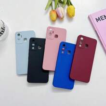 Cell Phone Case Velvet Silicone Case For  All Models/A14/A15/A25/A16/A36/A26/A34/A35/A55/A54/A06/A05/S25/S24/S23 - 酒紅色 - 查看 2