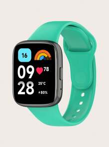 1 pieza Banda de reloj inteligente de silicona de estilo liso con liberación rápida compatible con Redmi Watch 3 Active
