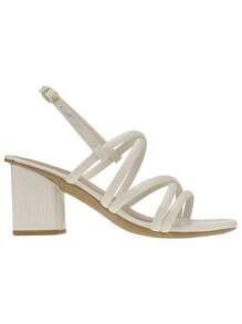 Women's High Heel Sandals Straps Elegant Formal Party Casual Mid-Season - Màu be - Xem 5