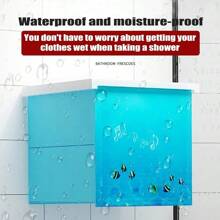 Wall-Mounted Mural Storage Box - Perfect For Bathroom. Waterproof Folding Wall Cabinet With Multi-Function For Over Toilet And Clothes Organizing