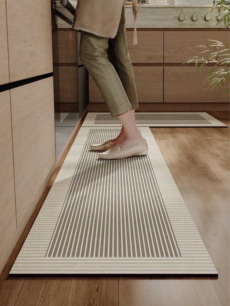 1 Piece Of Rectangular Kitchen Floor Mat, Halloween Water-Absorbent Carpet, Long Bathroom Mat, Skull-Patterned Mat, Washable Long Runner Rug, Suitable For Kitchens, Living Rooms, Bedrooms, And Dining Rooms; Can Be Used For Home Decoration And Halloween Decoration - Multicolor - View 1