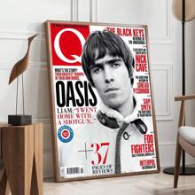 1pc /3PCSWall Art Poster Frameless/Framed Pop Oasis Band Poster Printing Family Living Room Bedroom Entrance Bar Restaurant Cafe Art Painting Decorative Hanging Painting