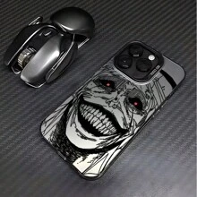 Ốp điện thoại hoạt hình Anime tương thích với iPhone 16 15 14 13 12 11 Pro Max X XR XSMAX 8 7 Plus, chống rơi vỡ, mặt lưng mờ, phiên bản quốc tế, không phải phiên bản nội địa. - màu đen - Xem 2
