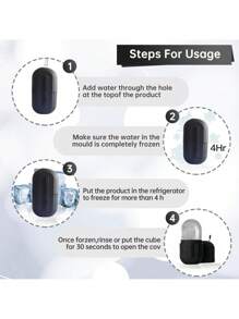 Silicone Ice Tray Ice Mould 2in1 Face Ice Roller Reusable Super Large Capacity Ice Cube Storage Ice Box