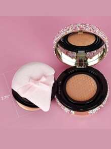 10 pièces Éponge de maquillage de décoration de papillon, forme triangulaire, utilisation sèche et humide, outils cosmétiques, convient pour poudre libre, réglage de poudre minérale (noir, rose, rouge rose) - Multicolore - Voir 5