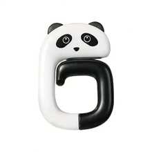 4pcs Cute Cartoon Animal Portable Hook Hanger Clips, With Plastic Hook, For Hanging Bags, Keys & Decor Accessories