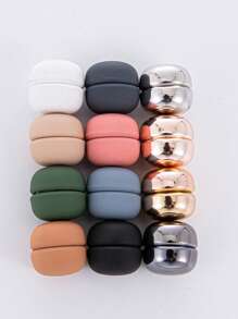 12 pièces Pinces magnétiques pour foulard, épingles magnétiques multi-usages sans crochet pour foulard, fermoirs magnétiques pour foulard, broches pour vêtements et foulards de femme (sans carte papier)