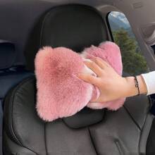 1 件/2 件可爱毛绒颈枕汽车头枕，适合所有季节 - 均碼 - 查看 3