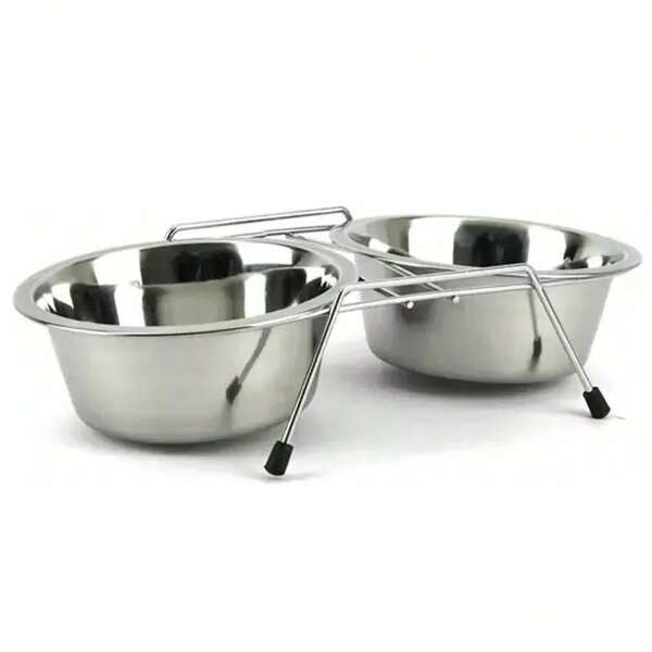 Tigela Comedouro ou Bebedouro Cães e Gatos em Inox Antiderrapante Antiferrugem Chalesco