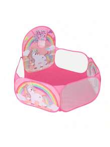 儿童趣味篮球架帐篷，室内外野餐露营玩具，圣诞节、万圣节、感恩节主题逼真图案球坑，可折叠，适合 3-6 岁男孩和女孩，室内家用（不含球）