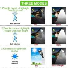 1pc Solar Powered, Motion Sensor + Remote Controlled Integrated Solar Outdoor Garden Path Light For Home Yard, Waterproof Wall Lamp