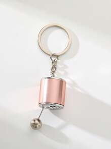 1pc Metal Gearshift Keychain - Mini Car Part Model, Stylish Gear Shift Design, Perfect Automotive Accessory, Ideal Gift For Men - Multicolor - View 4