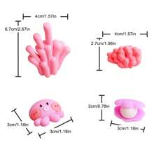 12 Pcs Under The Sea Cake Decoration Ocean Cake Topper Under The Sea Party Supplies Devil Fish, Octopus, Seahorse Cake Decor Under The Sea Theme Birthday Creatuive Party