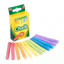 12-Piece Chalk Pack, Durable And Not Easily Broken.Ideal For Classroom Use, Blackboards, And Easels.Blackboard, School Supplies. - 彩色 - 查看 1