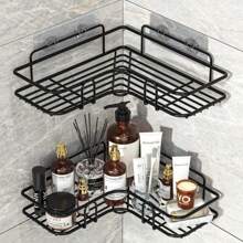 Toilet Storage Rack Bathroom Sh No-Drill Corner Sh Shower Wall Mounted Sh Bracket Bathroom Accessory Organizer Shampoo Back To School