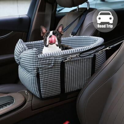 Dog Car Seat, Small Dog Dedicated Dog Car Seat, Small Dog Dedicated Central Console Seat, Dog & Cat Booster Car Seat, Portable Car Armrest Seat For Dogs & Cats Under 15lbs, Interactive Pet Car Seat, Pet Supplies, Universal Portable One Shoulder Pet Carrier For Dogs & Cats Dog Car Seat Car Seat Covers Dog Car Seat Cover Pet Car Seat