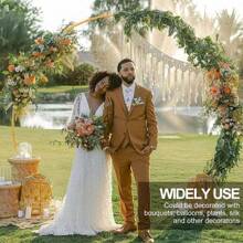 1 Set Of Round Gold Backdrop Stand - Metal Balloon Arch Set, Suitable For Birthday, Wedding, Bride Gift, Graduation, Anniversary, Baptism, Summer Theme Party, Background Decorations For Home, Valentine's Day, Halloween, Christmas, Thanksgiving,Christmas - Gold - View 9