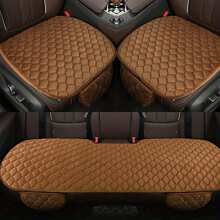 1 件/3 件汽车座椅坐垫，冬季保暖座垫，防滑透气坐垫套，适合通用汽车座椅 - Front 1pc - 查看 5