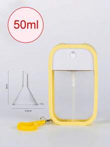 1 Set mit 4 praktischen 50ml Karten-Sprühflaschen, mit Silikonabdeckung, Haken, Trichter, kleine Alkohol-Handdesinfektionsspray-Flasche, eigenständige Parfümflasche, Gesichtswasser, Mückenschutz-Desinfektionsflasche, tragbare Parfümsprühflasche, ultrafeiner vernebelter Gesichtswasser-Zerstäuber, Sprühflasche, kleine Alkohol-Desinfektionssprühflasche