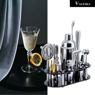 Kit cocktail bar shaker acero inoxidable 8 pz juego de bartender mezclador de bebidas coctelera 750ml