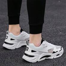 Atmungsaktive Mesh-Sneaker für Teenager, lässige sportliche Schuhe, vielseitige Herren-Sneaker - weiß und Schwarz - Übersicht 6