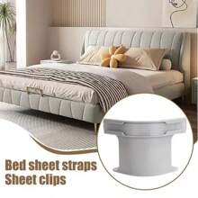 4pcs/1pc Bed Sheet Fasteners Sheet Ties Multifunctional Use Heavy Duty Bedsheet Corner Tightener Clips Elegant Appearance Home Supplies - Multicolor - View 4