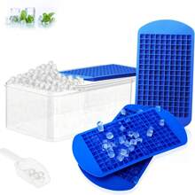 1pc 1cm Ice Cube Tray With 160 Slots, Mini Silicone Ice Cube Mold, Super Small Square Ice Cube Maker - Multicolor - View 8