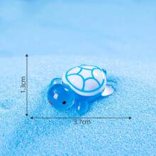10pcs Glow-In-The-Dark Mini Turtle Miniature Landscape DIY Desktop Decor, Beach Party Cute Cartoon Small Gift - Multicolor - View 32