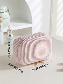 3er Set Kordsamt Make-up Taschen, bestickte Kosmetiktasche, Reise-Kulturtasche, Make-up Organizer, Reise-Kulturtasche, süße Make-up Tasche für Frauen und Mädchen, reisefreundlicher Organizer für Werkzeuge und Zubehör