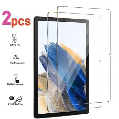 2 Pieces Of Tempered Glass Filmcompatible With Galaxy Tab S9/S8/S9/S10 Ultra/A9/A10/Model MatePad Pro 11/SE/M5/T5/ Tab P11/P12/M7/M9/M10/M11/Yogo Tab 11/K10 /Redmi Pad 2 /Honor Pad 10 Tablet Series Protective Film Is Easy To Install, High-Definition Transparent, Bubble Free, Scratch Resistant