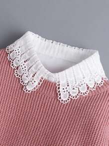 1pc Fake Collar Lace Detachable Dickey Collar Shirt Half Shirt Artificial Fake Collar