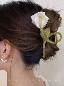 1pc Exquisite Lightweight Minimalist Hair Claw Large Hair Clip, Stylish And Chic Hair Clips Hair Jaw Clip Hair Clamps Hair Clutch Hair Catcher Clip
