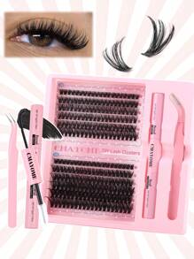 独立 Dolly 睫毛延长套装 - 自然、飘逸、延长睫毛，10D、20D、30D、40D、80D、100D - 卷曲、易佩戴、可重复使用、配有胶水和刷子 - 非常适合日常使用和派对，适合初学者，自然外观睫毛 | 卷曲睫毛 | 可重复使用睫毛、睫毛延长、万圣节礼物、圣诞礼物。 - 黑色 - 查看 13