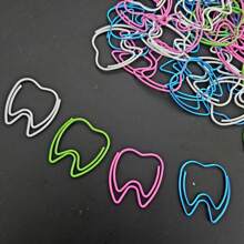 30pcs Or 50pcs Tooth Paper Clips Small Paperclips Bookmarks Planner Clips Metal Office Clips For Document Sorting Organizing Office Stationery Supplies,Back To School,School Supplies